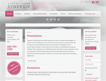Tablet Screenshot of centrelasersynergie.com